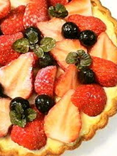 A picture of Strawberry Tart: Brimming with Custard Cream.