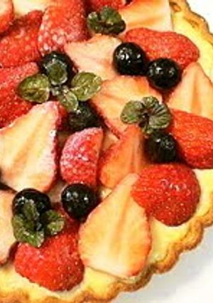 A picture of Strawberry Tart: Brimming with Custard Cream.