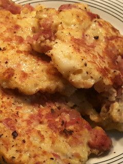 A picture of Potato and Bully Beef Rosti's.