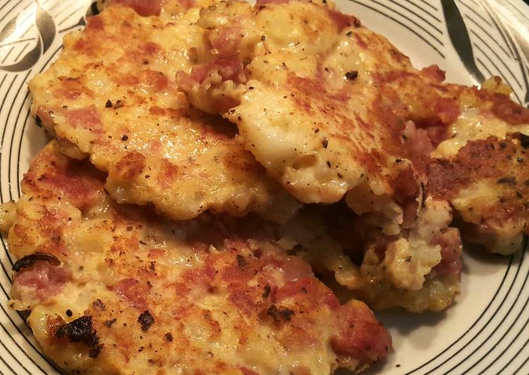 Potato and Bully Beef Rosti's
