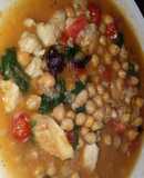 Cigrons amb Bacallà i Espinacs (Chickpeas with Cod and Spinach)
