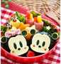 Simple Way Make Recipe Mickey and Minnie Onigiri Character Bento that is Perfect, Perfect}