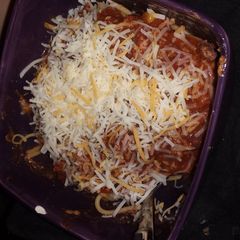 A picture of Taco Loco spaghetti.