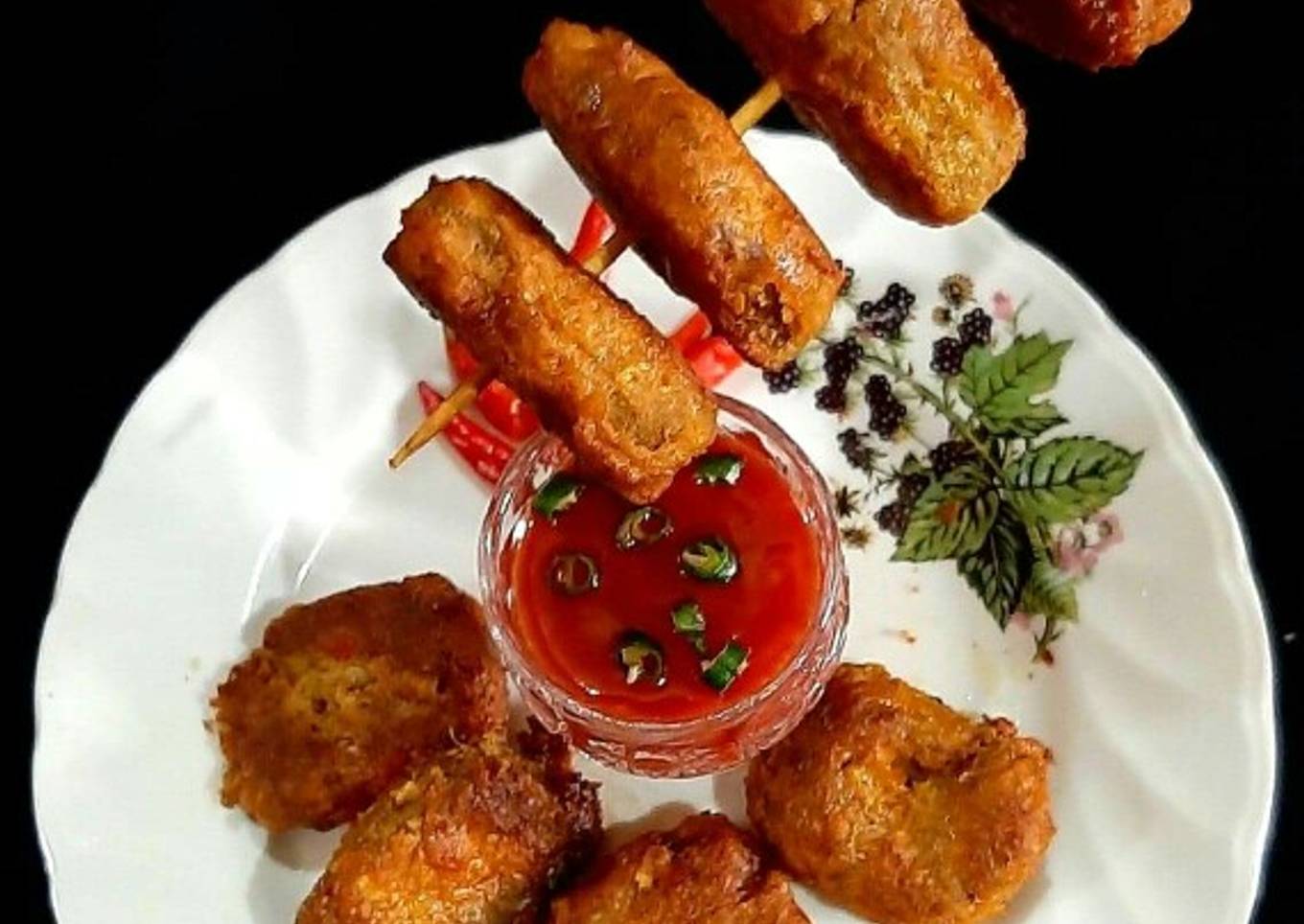 Paneer Peanut & Raw banana Peel Nuggets
