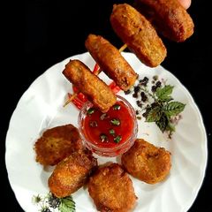 A picture of Paneer Peanut & Raw banana Peel Nuggets.