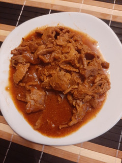 Una foto de Bistec en salsa con chile pasilla