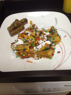 A picture of Fruity Pebble Crusted French Toast.