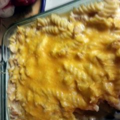 A picture of Kick'N chicken and noodles.