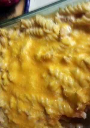 A picture of Kick'N chicken and noodles.