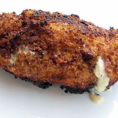 A picture of Cheesy Onion Fried Chicken.