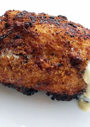 A picture of Cheesy Onion Fried Chicken.