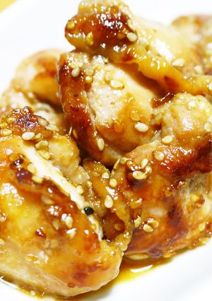 A picture of Sautéed Chicken Marinated in My Special Sauce.