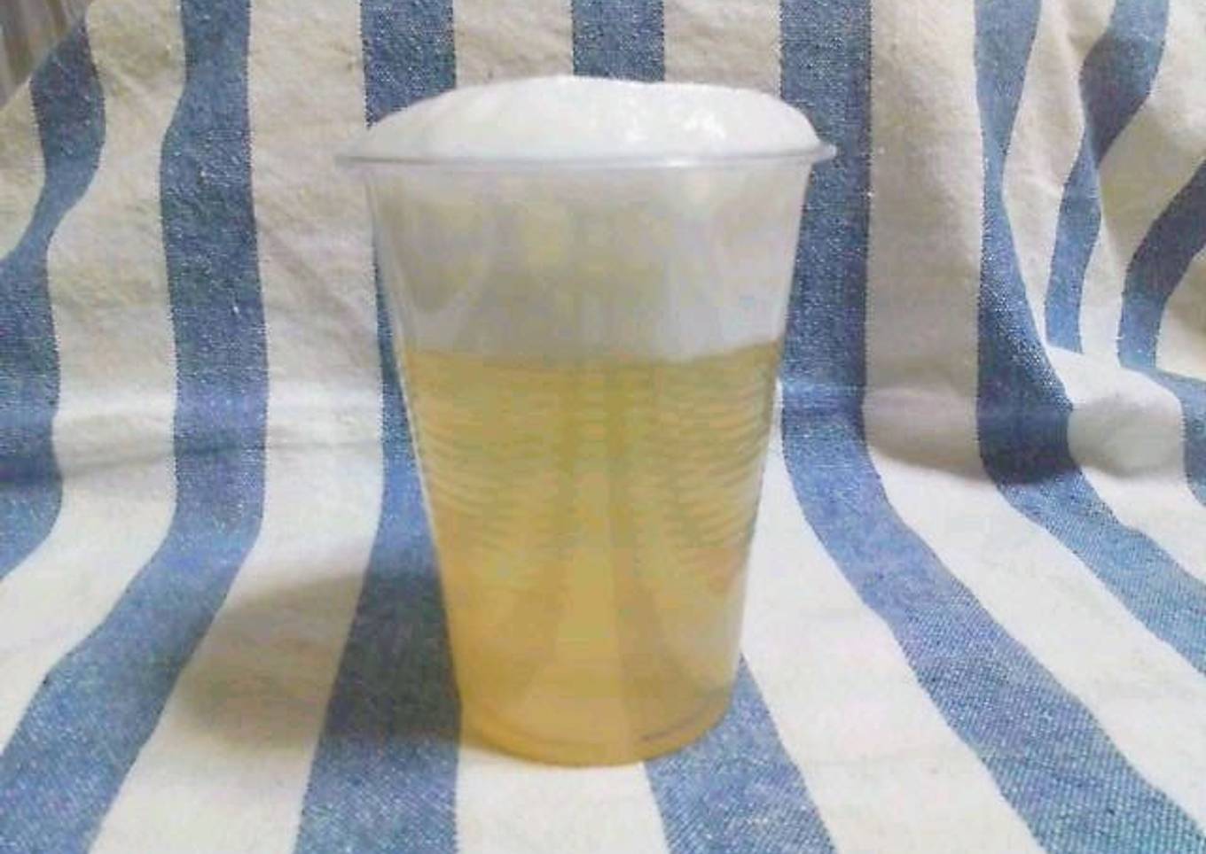 Apple Jello--Looks Like a Glass of Beer