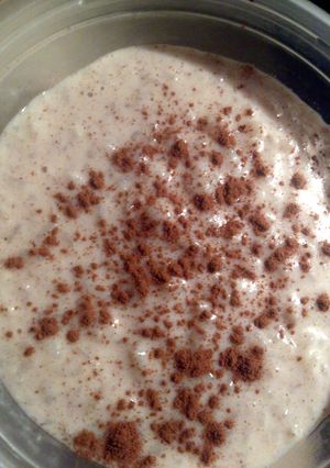 A picture of easy rice pudding.
