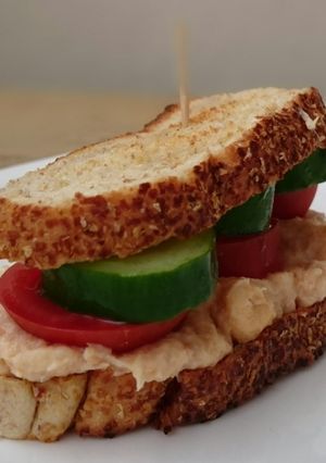 A picture of Salmon Spread Sandwich.