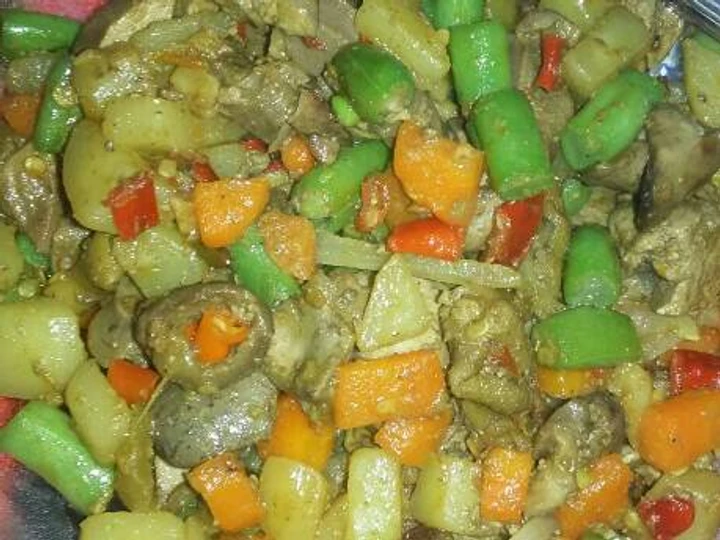 Langkah Mudah untuk Membikin Resep Tumis Kentang,Wortel,Buncis dan Hati yang Bikin Ngiler Anti Ribet, Bisa Manjain Lidah