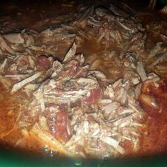 A picture of Crock pot roast tacos.
