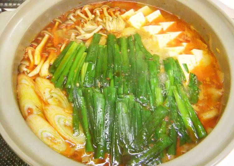 Recipe of Perfect Delicious Mild Miso Kimchi Hot Pot