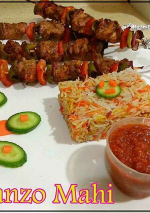صورة لوصفة طريقة عمل شيش طاووق