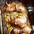 Pollo al horno 🍗🍋enmantequillado y adobado con limón