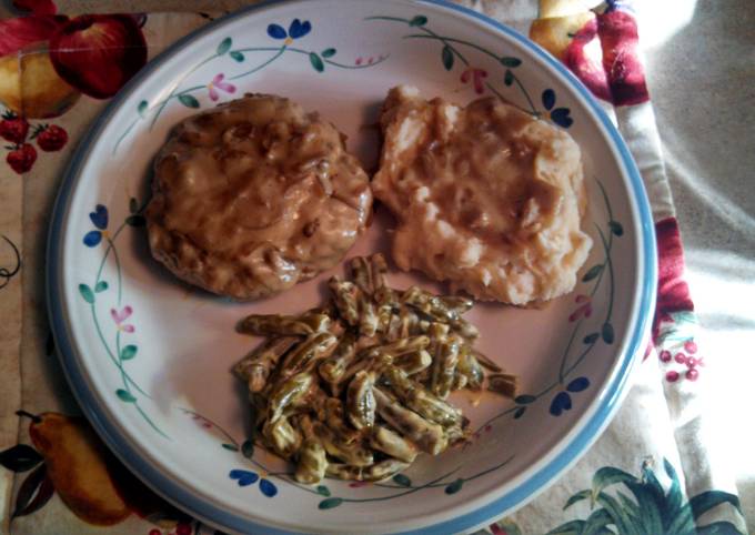 Steps to Make Award-winning White Trash Salisbury Steaks