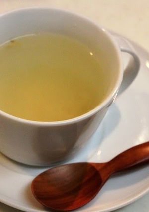 A picture of Honey Ginger Tea -- A Natural Cold Remedy.