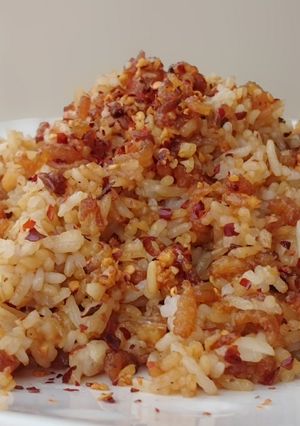 A picture of Fried Rice With Dried Shrimp In 5 Minutes.