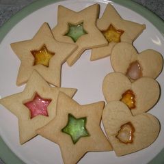 A picture of Stained Glass Cookies.