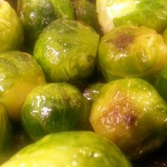 A picture of Drunken Brussel Sprouts.