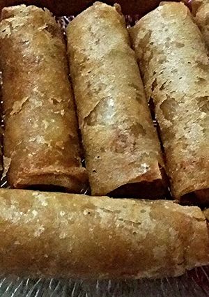 A picture of Lumpiang Shanghai (Pork Spring Rolls).