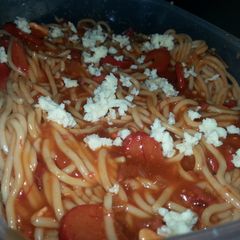 A picture of FILIPINO STYLE SPAGHETTI.