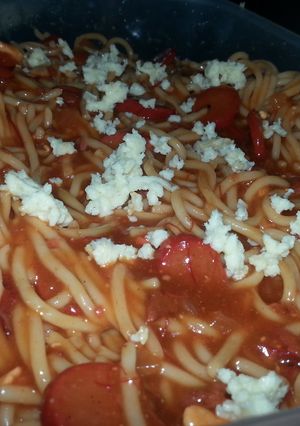 A picture of FILIPINO STYLE SPAGHETTI.
