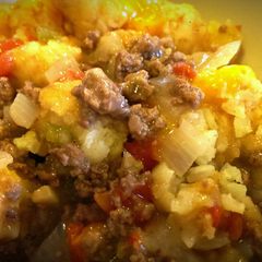 A picture of Crock pot Tater Tot Casserole.