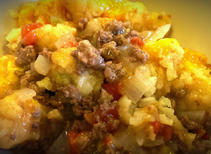 A picture of Crock pot Tater Tot Casserole.