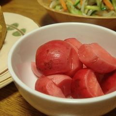 A picture of Garden Radish Pickled in Sweet Vinegar.