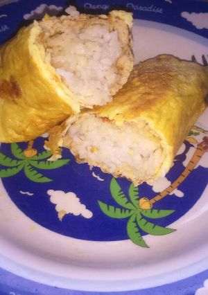 Foto resep Nasi gulung telur tuna