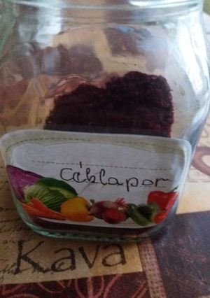 Céklapor aszalógépben recept fotója