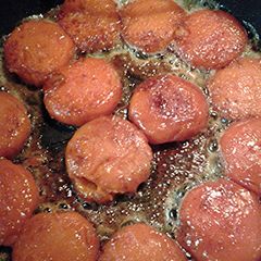 A picture of Sweet potato patties.