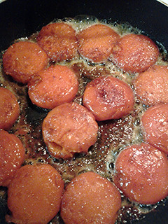 A picture of Sweet potato patties.