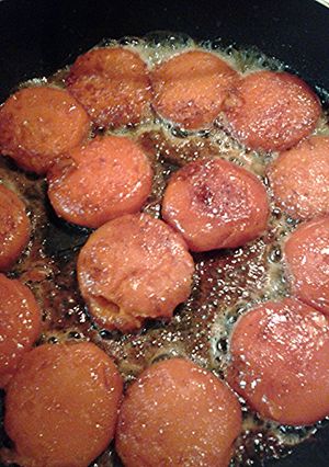 A picture of Sweet potato patties.