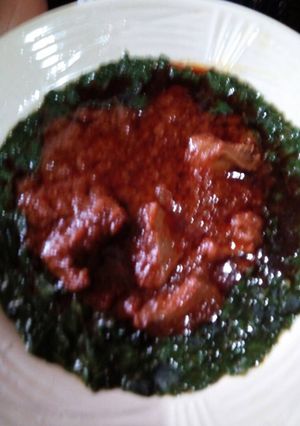 A picture of Ewedu Soup.