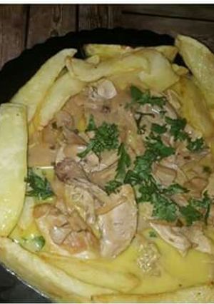 صورة لوصفة بطاطا بكرام فريش و دجاج