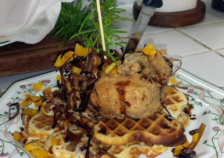 Steps to Make Any-night-of-the-week Sage Fried Chicken And Waffles