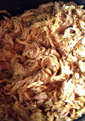 A picture of Pulled Pork (for the crock pot).