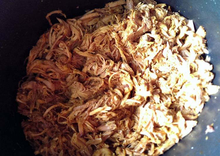 Recipe of Super Quick Homemade Pulled Pork (for the crock pot)
