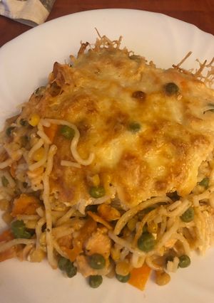 Zöldséges rakott csirkemell recept fotója