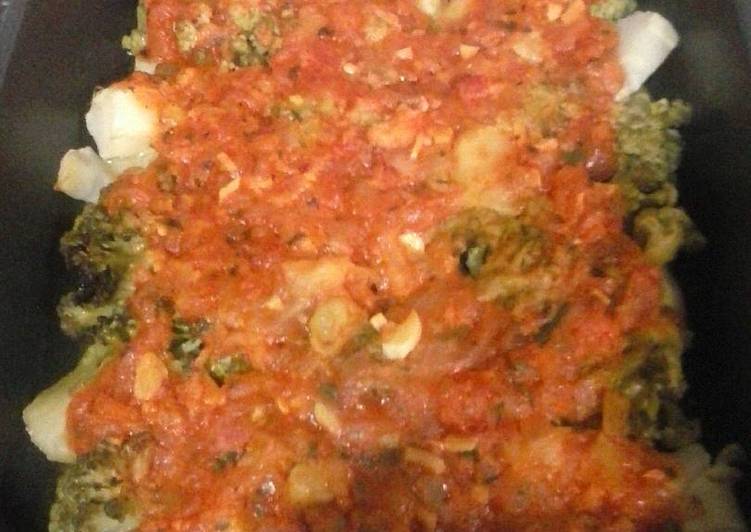 Brocoli con sofrito de miga