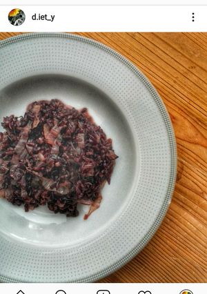 Foto di Risotto venere e radicchio