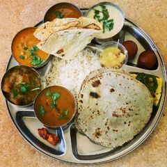 A picture of Traditional Gujarati Thali.