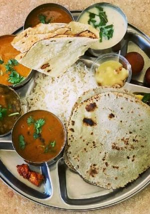A picture of Traditional Gujarati Thali.